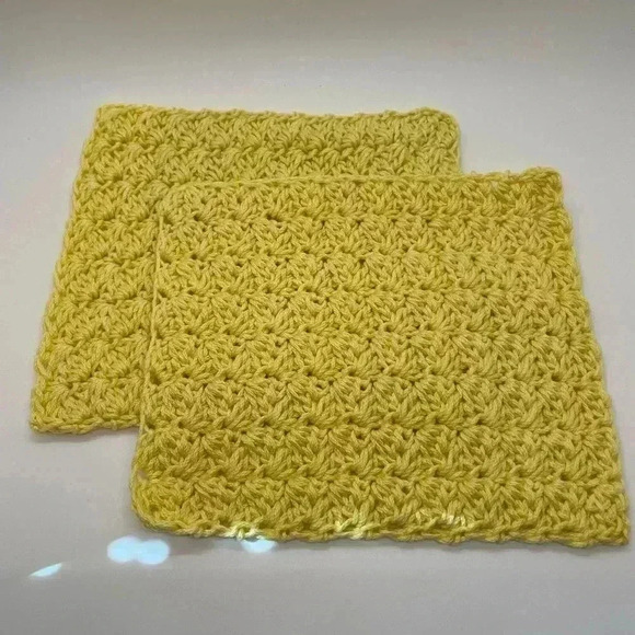 Handmade Washcloths-Set of 2 - Picture 1 of 2